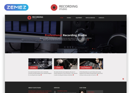 Recording Studio Responsive