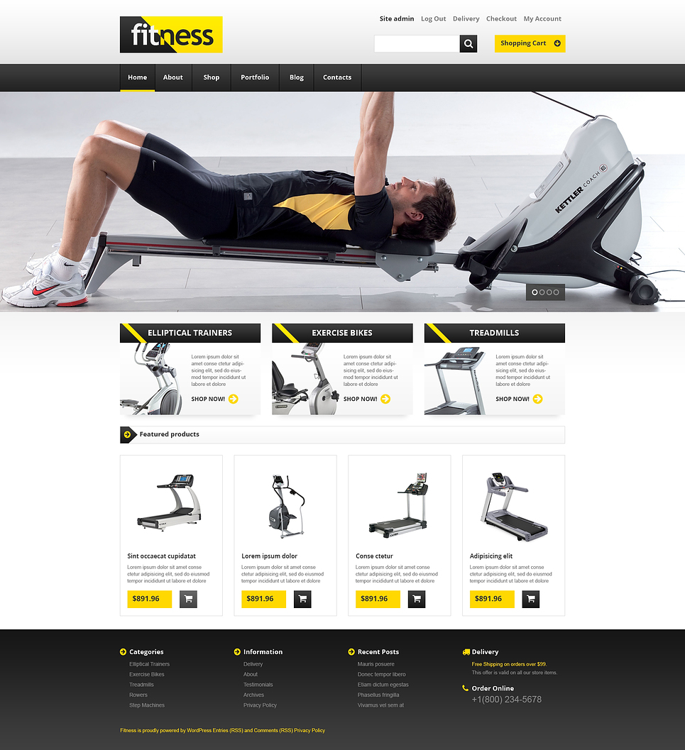 Training Equipment WooCommerce Theme New Screenshots BIG