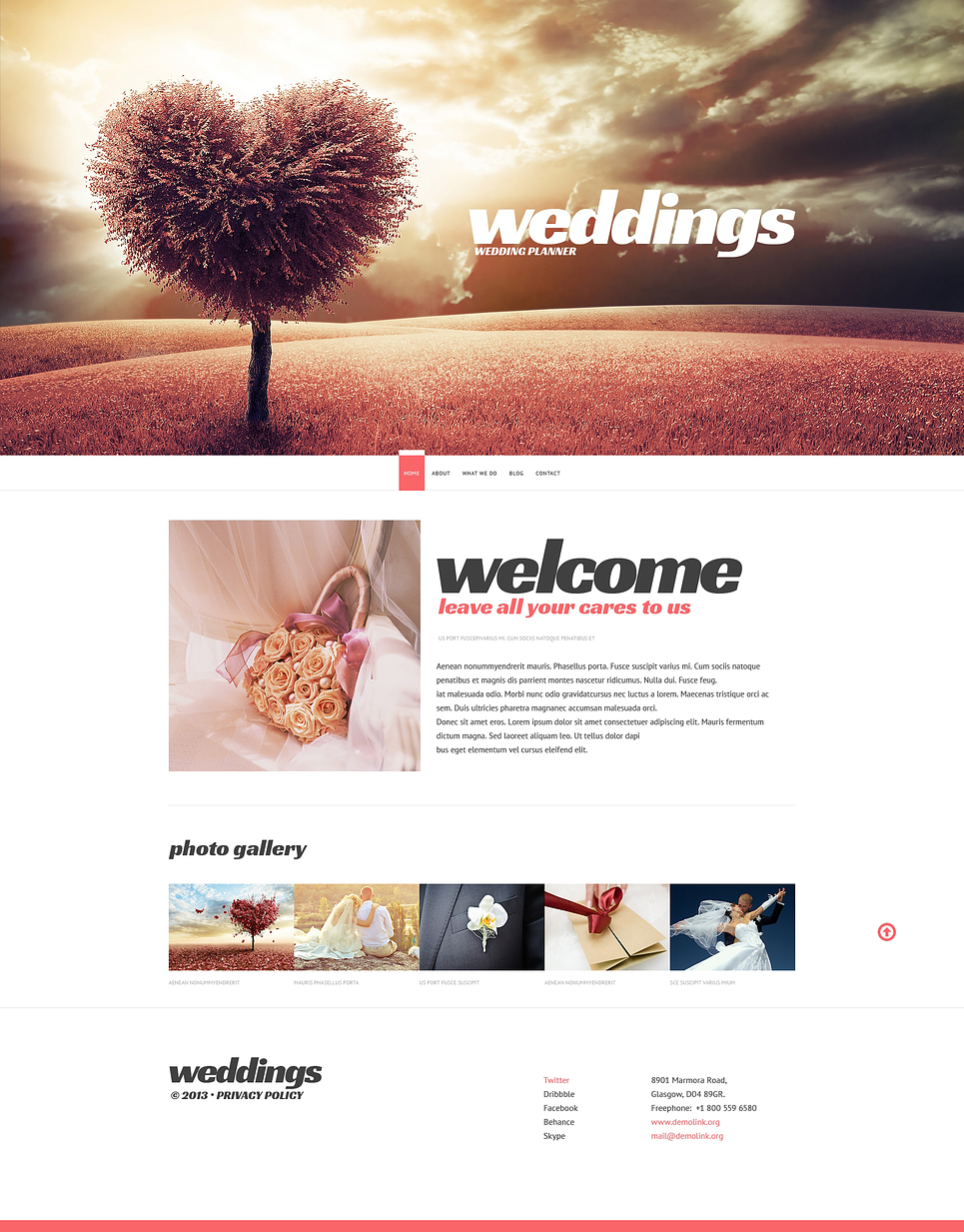 Wedding Planner Responsive Website Template New Screenshots BIG