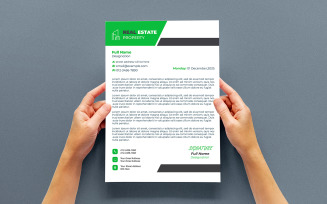 Elegant Office Letterhead Template | PSD Business Branding