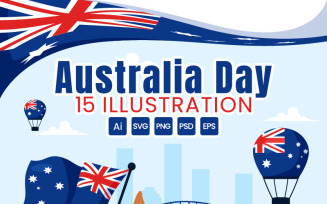 15 Happy Australia Day Illustration