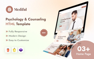 Mediful – Psychology & Hypnosis Counseling Bootstrap HTML5 Website Template