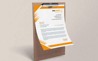 Modern Clean Business Letterhead | PSD Office Stationery