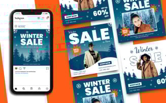 Winter Sale Instagram Post Template 212