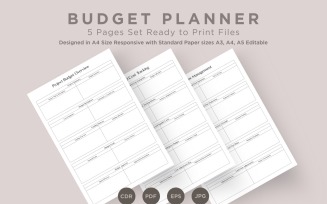 Budget Planning Pages Set V-04