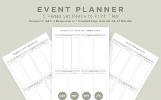 Event Planning Pages Set V-12