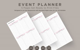 Event Planning Pages Set V-14