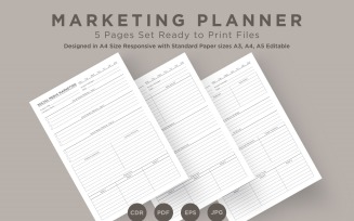 Marketing Planning Pages Set V-14