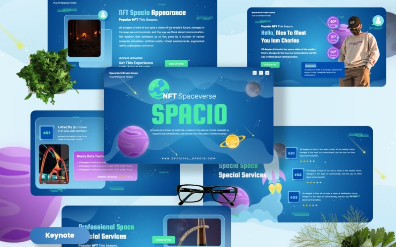 Spacio - NFT Spaces Keynote Templates