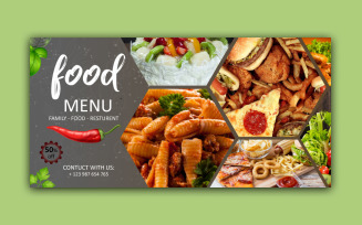 Free Restaurant Social Media banner design