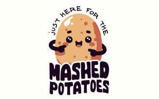 Funny Mashed Potatoes Sublimation Design, Retro Fall Vibes, Groovy Thanksgiving, Digital Download,