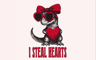 I Steal Hearts PNG, Valentines Day PNG, Sublimation Design, Digital Download, Love PNG, Retro