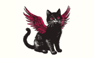 Valentine Black Cat Png, Valentines Day Png, Cat Lover Png, Valentine Heart Png, Love Png,