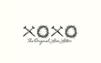 XOXO Love Letters Png, XOXO png, Easter png, Religious Easter png, Christian png, Love Like Jesus