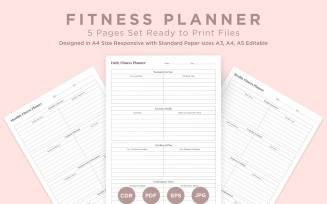 Fitness Planning Pages Set V-02