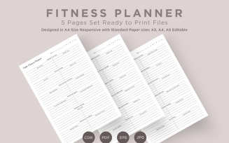 Fitness Planning Pages Set V-04
