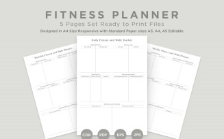 Fitness Planning Pages Set V-06