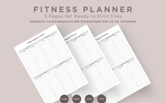 Fitness Planning Pages Set V-09