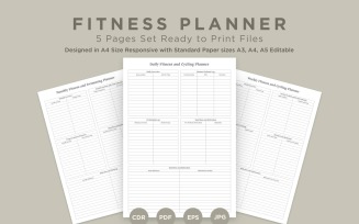 Fitness Planning Pages Set V-11