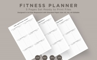 Fitness Planning Pages Set V-14