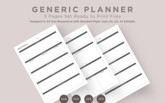 Generic Planning Pages Set V-04