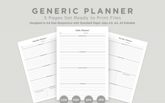 Generic Planning Pages Set V-06