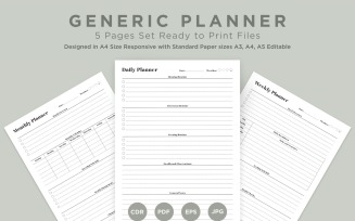 Generic Planning Pages Set V-07