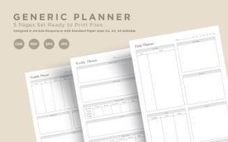 Generic Planning Pages Set V-15