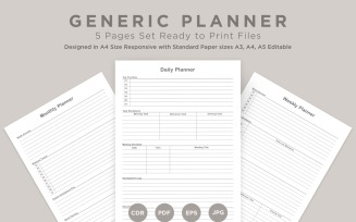 Generic Planning Pages Set V-17