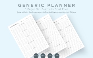 Generic Planning Pages Set V-19