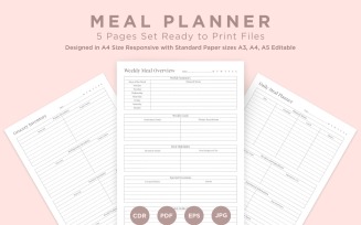 Meal Planning Pages Set V-02