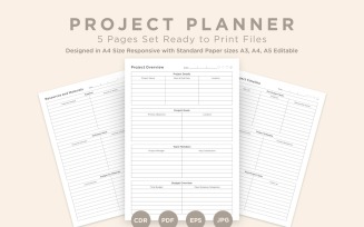 Project Planning Pages Set V-01