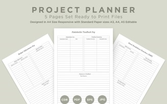 Project Planning Pages Set V-12