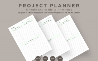 Project Planning Pages Set V-14