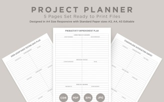 Project Planning Pages Set V-17