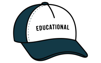 An illustration of a education cap