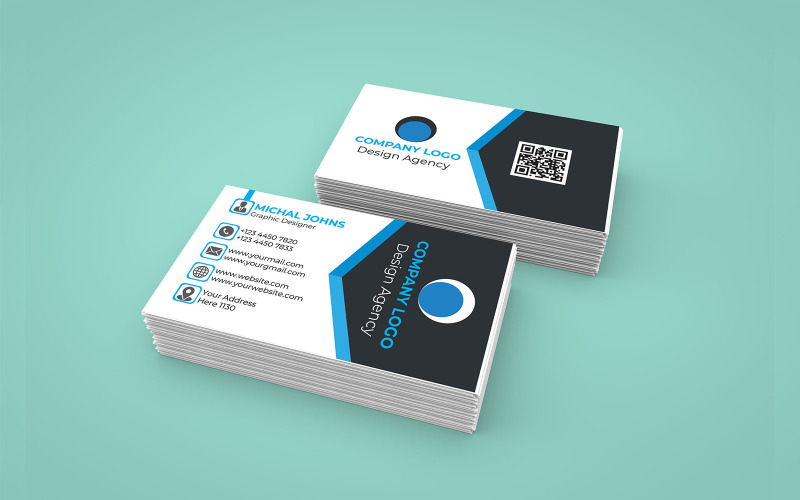Creative and modern business card Professional Design 180 Corporate Identity