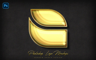 Gold Logo Photoshop Mockup
