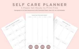 Self Care Planning Pages Set V-02