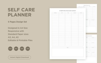 Self Care Planning Pages Set V-03