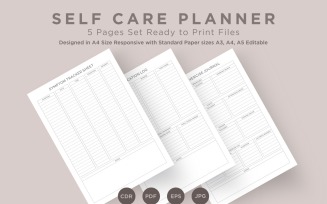 Self Care Planning Pages Set V-09