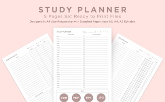 Study Planning Pages Set V-02