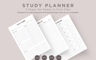 Study Planning Pages Set V-04