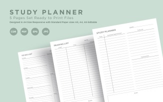 Study Planning Pages Set V-10