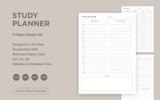 Study Planning Pages Set V-13