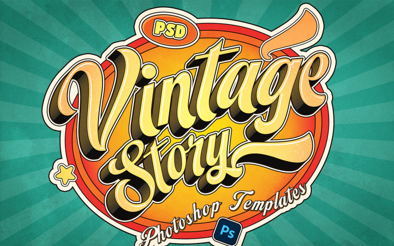 Retro Vintage Text Effects Illustration