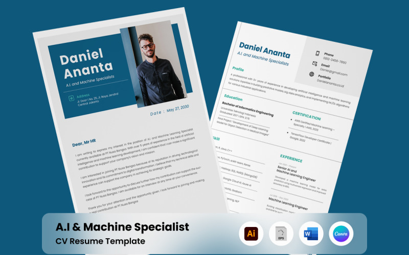 AI Specialist Professional CV Resume Resume Template