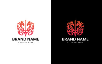 Double Horse sword logo-12-544