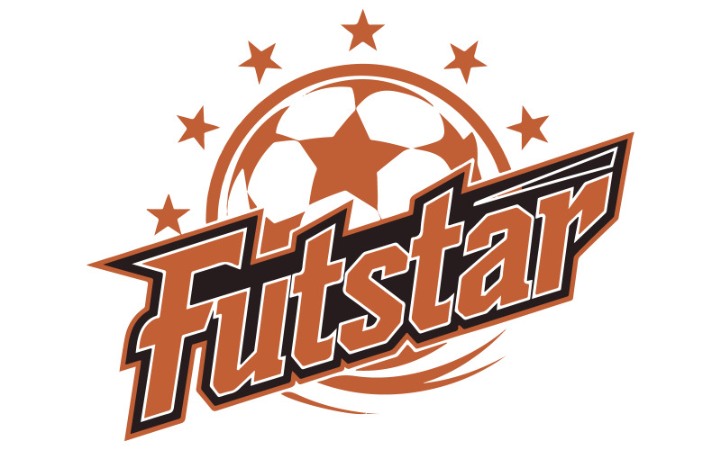 A logo for a football store illustration Illustration