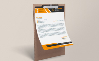 Creative Agency Letterhead Template | PSD Editable Corporate Stationery
